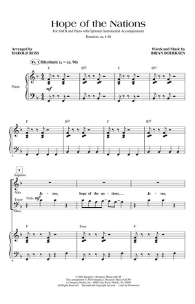 Brian Doerksen, Hope of the Nations Chor CD