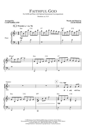 Zach Neese, Faithful God Orchestra Accompaniment CD-ROM