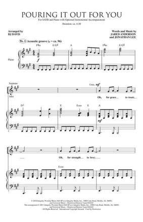 Jared Anderson_Jonathan Lee, Pouring It Out for You Orchestra Accompaniment CD-ROM