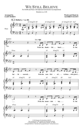 Kathryn Scott, We Still Believe Chor CD