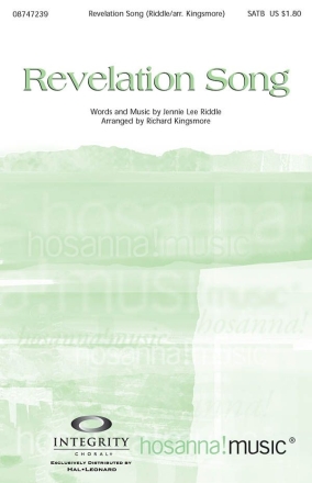 Jennie Lee Riddle, Revelation Song SATB Chorpartitur