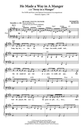 Lee Black_Steve Merkel, He Made a Way in a Manger Orchestra Stimmen-Set