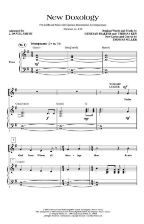 Thomas Miller, New Doxology Orchestra Stimmen-Set