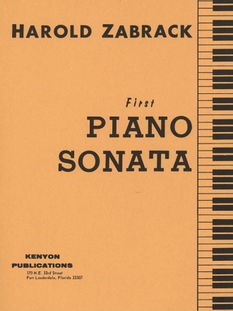 Harold Zabrack, Piano Sonata No. 1 Klavier Buch