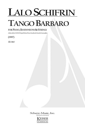 Lalo Schifrin, Tango Barbaro Streichorchester Partitur