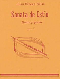 Juan Orrego-Salas, Sonata de Estio, op. 71 Flte und Klavier Buch