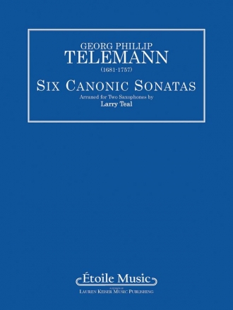 Georg Philipp Telemann, Six Canonic Sonatas Oboe und Klavier Buch