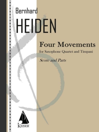 Bernhard Heiden, Four Movements Woodwind Quartet and Timpani Partitur + Stimmen