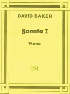 David Baker, Piano Sonata No. 1 Klavier Buch