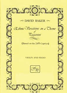 Ethnic Variations on a Theme of Paganini for violin and piano