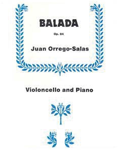 Juan Orrego-Salas, Balada Cello und Klavier Buch