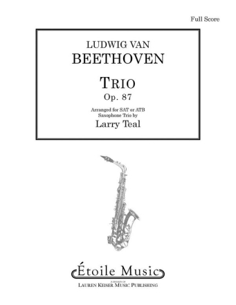 Ludwig van Beethoven, Trio, Op. 87 Woodwind Ensemble Partitur