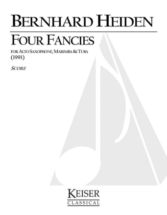 Bernhard Heiden, 4 Fancies Alto Saxophone, Marimba and Tuba Partitur