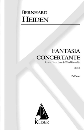 Bernhard Heiden, Fantasia Concertante Alto Saxophone and Band Partitur