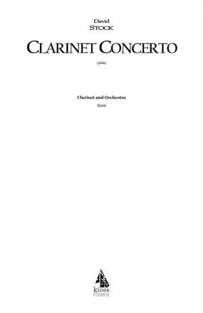 David Stock, The Winds of Summer Saxophone and Band Partitur