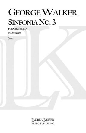 George Walker, Sinfonia No. 3 Orchestra Partitur
