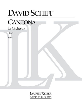 David Schiff, Canzona Orchestra Partitur