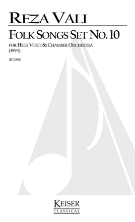 Reza Vali, Folk Songs: Set No. 1 Vocal Partitur