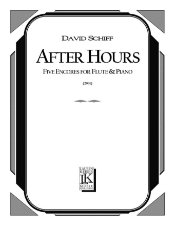 David Schiff, After Hours Flute Partitur + Stimmen