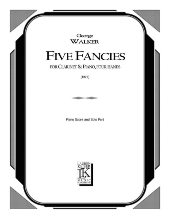George Walker, Five Fancies Klarinette und Klavier Buch