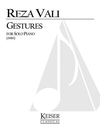 Reza Vali, Gestures Klavier Buch