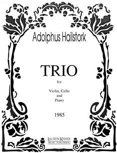 Adolphus Hailstork, Trio Violine, Cello und Klavier Partitur + Stimmen