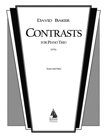 David Baker, Contrasts Violine, Cello und Klavier Buch