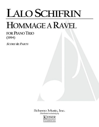 Lalo Schifrin, Hommage a Ravel Piano, Violin, Cello Partitur + Stimmen