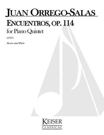 Juan Orrego-Salas, Encuentros Streichquartett Partitur + Stimmen