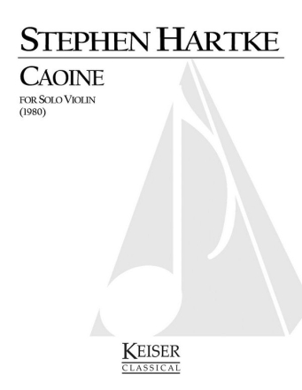 Stephen Hartke, Caoine Violin Buch