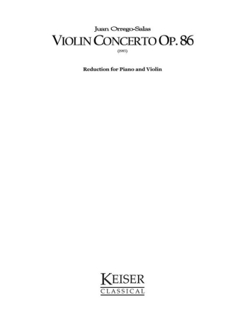 Juan Orrego-Salas, Violin Concerto, Op. 86 Piano Reduction Violin Buch