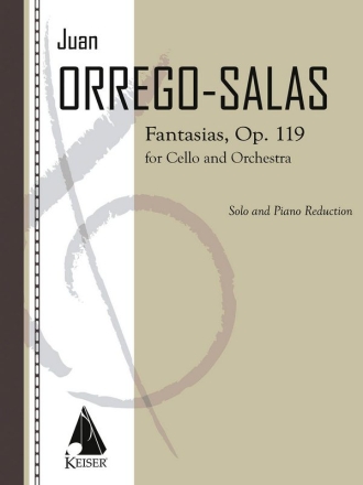 Juan Orrego-Salas, Fantasias, Op. 119 Cello und Klavier Buch