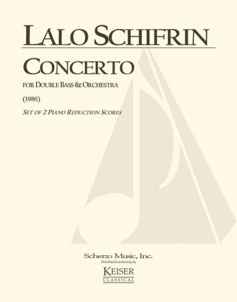 Lalo Schifrin, Concerto for Double Bass and Orchestra Double Bass and Piano Buch