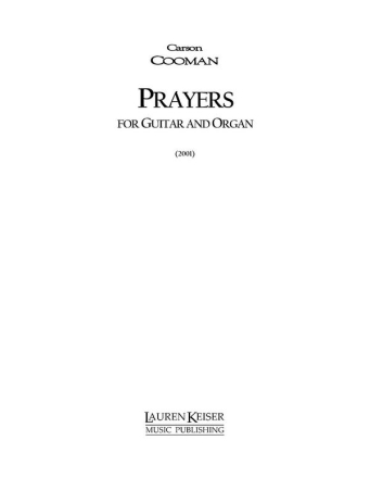 Carson Cooman, Prayers Gitarre Buch
