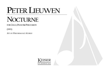 Peter Lieuwen, Nocturne Violoncello, Piano and Percussion Stimmen-Set