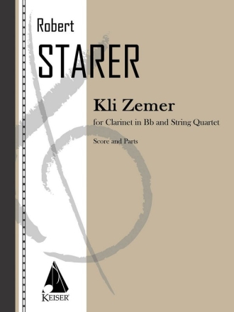 Robert Starer, Kli Zemer Clarinet Partitur + Stimmen