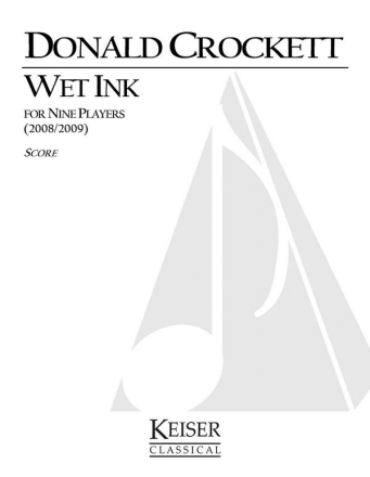 Donald Crockett, Wet Ink for 9 Players  Buch