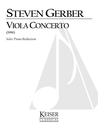 Steven R. Gerber, Viola Concerto Viola und Klavier Buch