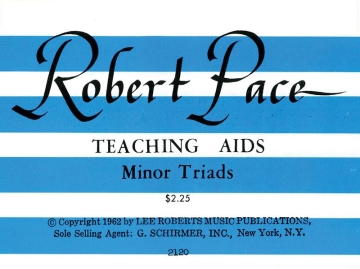 Flash Cards, Minor Triads Klavier Instrumentenkarte
