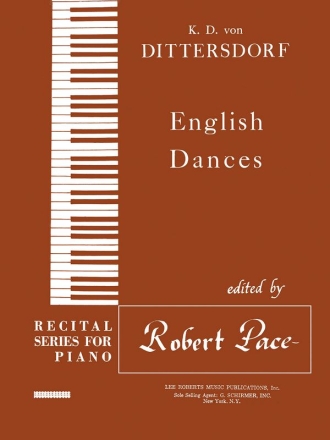 Carl Ditters von Dittersdorf, English Dances Recital Series For Piano  Klavier Buch