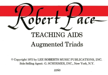 Flash Cards, Augmented Triads, Per Set Klavier Instrumentenkarte