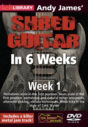 Andy James' Shred Guitar in 6 Weeks Gitarre DVD