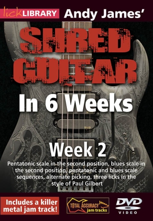 Andy James' Shred Guitar in 6 Weeks Gitarre DVD