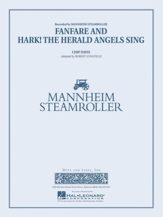 Fanfare and Hark! The Herald Angels Sing Concert Band Partitur + Stimmen