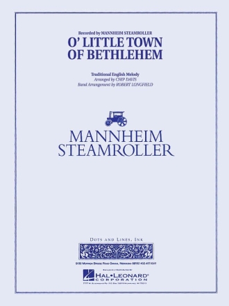 O' Little Town Of Bethlehem Concert Band Partitur + Stimmen