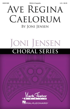 Joni Jensen, Ave Regina Caelorum SSAA a Cappella Chorpartitur