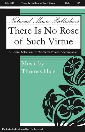 Hale Thomas, There Is No Rose Of Such Virtue 2-Part Choir Chorpartitur