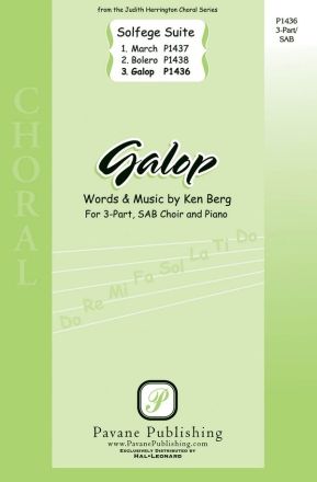 Ken Berg, Galop SAB Chorpartitur