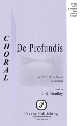 Kane Bradley, De Profundis SATB Chorpartitur
