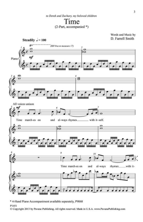 D. Farrell Smith, Time Piano, 4 Hands Buch